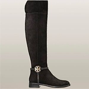 TORY BURCH - MILLER BLACK SUEDE
OVER THE KNEE BOOTS- Size: 6
Mint Condition